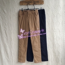 Self-retention~H Golf series one-button decorative fleece comfortable trousers five colors