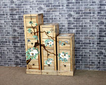 New Chinese Camphor Furniture Set Three Buckets Show Cabinet Locker