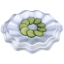 Hotel restaurant household tableware 8 9 10 inch lotus leaf plate rice plate soup plate dish dish sushi plate round plate