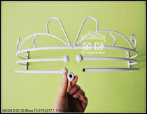 Golden sleeping mosquito net mantle frame European court wrought iron 60cm double track French white mantle Princess rack