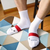 Zoyin basketball socks Sports socks mens middle tube towel bottom running socks Cotton socks summer thin cotton personality tide
