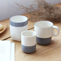 Natural wind snowflake glaze creative cup Ceramic Mug Couple cup Japanese coffee cup Small cup Milk cup