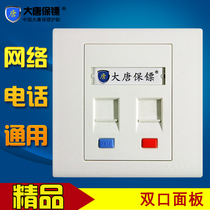 Datang bodyguard DT2801-2 Datang network module panel Telephone network panel dual port 86