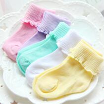Special price 0-1-3-year-old newborn baby socks baby Songkou All cotton socks Mens and womens stockings Lace Socks