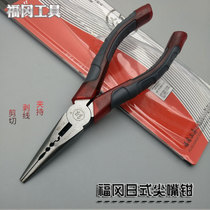 Fukuoka pointed mouth pliers sharp mouth pliers fishing pliers multifunctional inch pressure exfoliating electrical insulation hand pliers FO-1204