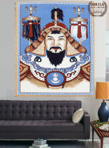 New Mongolia imported pure wool tapestry generation leader Cheng Jiath Sweat hanging like a book room Living room 1*1 5 m