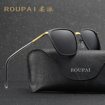 Mens polarizing sun glasses driving sunglasses metal block driver safety glasses polarizer filter reflected light