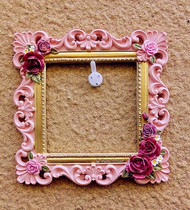 Hollow resin switch stickers wall stickers bedroom socket stickers decorative set European pastoral creative home three-dimensional flower wall decoration