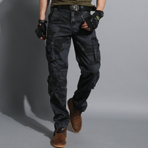 Camouflage pants Mens trousers Overalls Camouflage outdoor casual pants Military pants Loose military multi-bag field camouflage