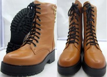 17 models 3516 factory brown 159D womens single leather boots spring and autumn leather boots white royal high tube womens boots