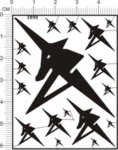 3999-455 new niu v Amrocow gd metal sticker 111