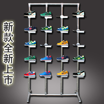 Shoe store shelf display rack Shopping mall sale shoe rack Shoe bracket Sneaker rack Nakajima shoe cabinet Creative window display rack