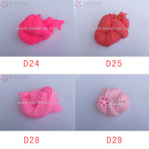 Silk screen flower material Flower material Stockings flower DIY material Pink watermelon red stockings DIY material