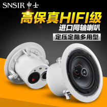 SNSIR Shensi constant pressure fixed resistance adjustable coaxial ceiling horn background music ceiling ceiling Home Theater