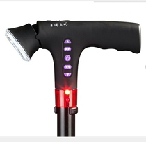 Crutches for the elderly with multi-functional smart crutches with lights with radio for the elderly walking sticks aluminum alloy telescopic four feet