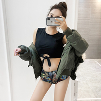 Swimsuit womens three-piece slim split conservative bikini hot spring swimsuit