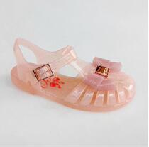 Welfare Girls Sandals shoes Princess sandals Crystal sandals Jelly childrens shoes bow