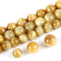 6 ~ 8mm Natural Yellow Tiger Eye Loose Beads Round Pearl Tiger Eyes Stone DIY Diamond Hand String Hand Chain Sepal Bead Accessories Bead Accessories