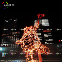 The famous beautiful Chen Langham Bear 3D Lamp Carving Mall Plaza Outdoor Large DP Point Christmas Plant Mall