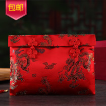  Wedding Celebration Upscale RMBten thousand Cloth Art Red Envelopes Mega Red Envelopes Wedding Gift Ideas Gentian Creativity Dragon 100 Sub-Fig.