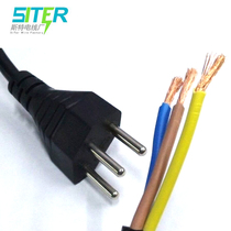 Factory direct selling Swiss standard power cord three round feet Swiss plug line 3*0 75MM2 Swiss computer cable 10A