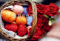 Blue Moon family wool flower crochet thread No 1 Thick thread in the store with a needle 1 8mm can hook No 4