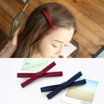 Korean fabric flower bow hairclip hair accessories original Korean version of hair clip side clip bangs clip bangs clip