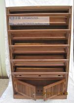 Ultra noble quality Reputable Rack 350CD Cabinet Dish Cabinet Black Walnuts Solid Wood Walnut Wood Workmanship Excellent