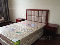 Hotel furniture bed Hotel standard single room full set of soft bags and hard bedside tables Guest room apartment furniture TV cabinet