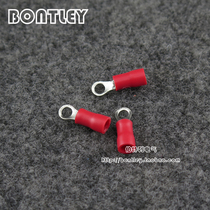 Red cold-pressed terminal OT-type insulating connector RV1 25-5 thick 0 5mm