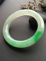 Jade bracelet female green natural Myanmar jade bracelet with certificate ice seed old pit floating flower old pit jade bracelet
