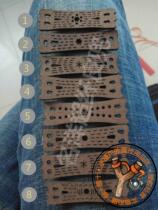 Microfiber leather pocket Traditional leather pocket Traditional four-hole leather pocket 4-strand leather band group leather pocket 2mm thick traditional leather pocket