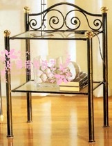 yctg018 European style iron art bed head cabinet minimalist modern shelve phone table bedside storage rack table lamp shelf