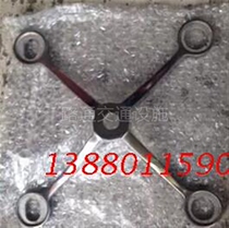 150 type fulcrum stainless steel curtain wall connecting claw glass claw curtain wall accessories three or four claws 180 ° length single