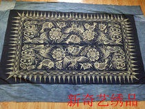 Old embroidery piece Miao handmade embroidery piece minority handmade batik Danzhai batik quilt T1841