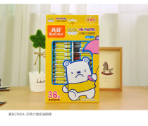 True color 2966-36 color cool girl 36 color hexagon oil painting stick toddler nontoxic wax pen graffiti coat color