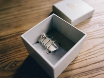 vintage*vivienne westwood armour ring Four-section armor ring m First-run