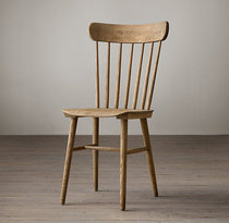 Retro solid wood dining chair American country chair book chair coffee chair leisure chair Windsor chair French style