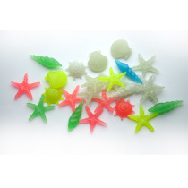 Luminous luminous conch shell starfish lover birthday gift small fish tank turtle tank decoration set 1