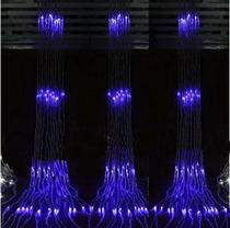 LED flashing light l running water light wedding decoration color light string Christmas light copper wire waterproof with tail plug waterfall light