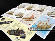 United States Britain Spain Viking Ancient Battleship Ironclad Sailing Grand Collection Poster Decorative Painting
