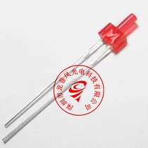 2MM red light F2 long flat head red red long feet high bright red light emitting diode LED lamp beads