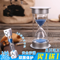 Happiness Brief Mini Streaming Sand Big Number Romantic Time Hourglass Timer Plastic Baby Anti-Fall Gift One Hour