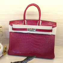 2022 new bag Platinum Bag Genuine Leather Girl Handbag Handbag ligator Crocodile Leather Single Shoulder Bag Tide