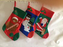 Christmas decorations Christmas socks Christmas gift bag Embroidered Christmas socks Santa Socks gift bag