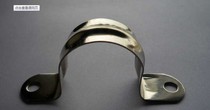 Galvanized horse card yellow U-shaped card iron forced horse 20 25 32 40 50mm pipe card