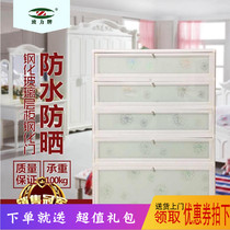 Simple aluminum alloy shoe cabinet space home stainless steel balcony sunscreen water ultra-thin outdoor dedicated to Hall Cabinet