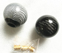 Automotive Carbon Fiber Row Blocking Head Automatic Stopover Personality Retrofit Carbon Fiber Gear Head Spherical Wave Stick Head