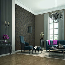 German original imported wallpaper Damascus modern American European style living room bedroom stripes plain color wallpaper