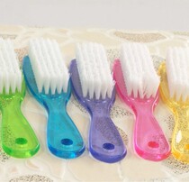 Affordable candy color high quality strong decontamination shoes good helper clothes brush frosted leather shoes brush